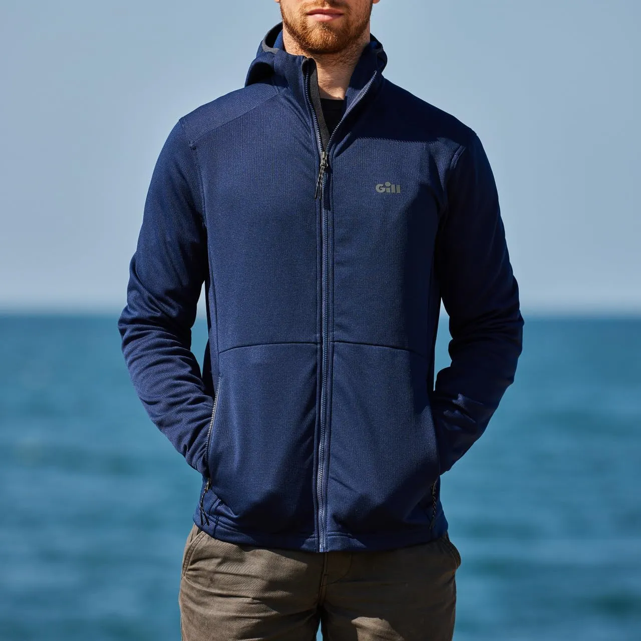 Gill Mens Quest Full Zip Hoodie - Thermal, Breathable & Moisture Wicking