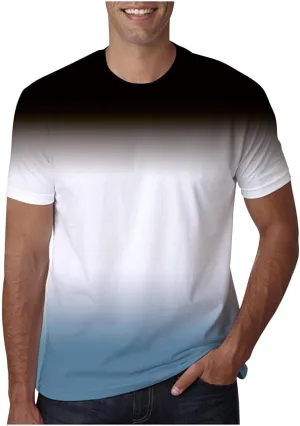 Graphic Tees Men Short Sleeve Soft Cotton Big and Tall Vintage Tshirts Gym Workout Casual Shirts Summer Clothes