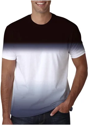 Graphic Tees Men Short Sleeve Soft Cotton Big and Tall Vintage Tshirts Gym Workout Casual Shirts Summer Clothes
