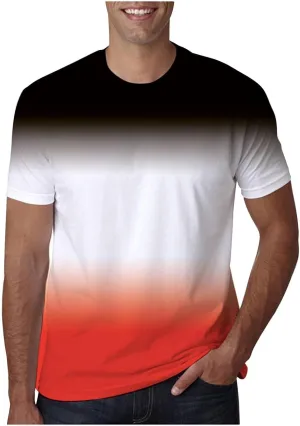 Graphic Tees Men Short Sleeve Soft Cotton Big and Tall Vintage Tshirts Gym Workout Casual Shirts Summer Clothes