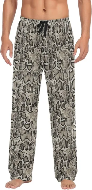 GuoChe Snake Skin Pattern Pajama Pants for Men Mens Pajama Bottoms Lounge Pants M