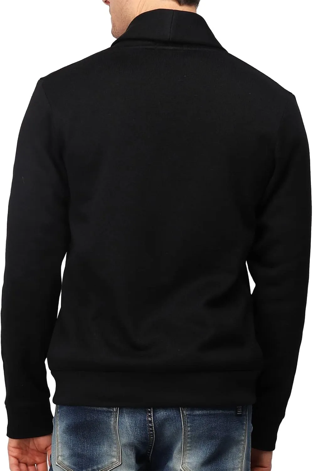 H2H Mens Casual Comfortable Fit Cardigan Sweater Shawl Collar Soft Fabric