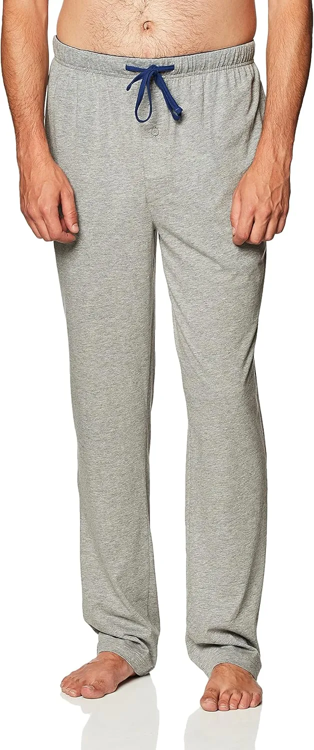 Hanes Men's Solid Knit Sleep Pant with Pockets and Drawstring
