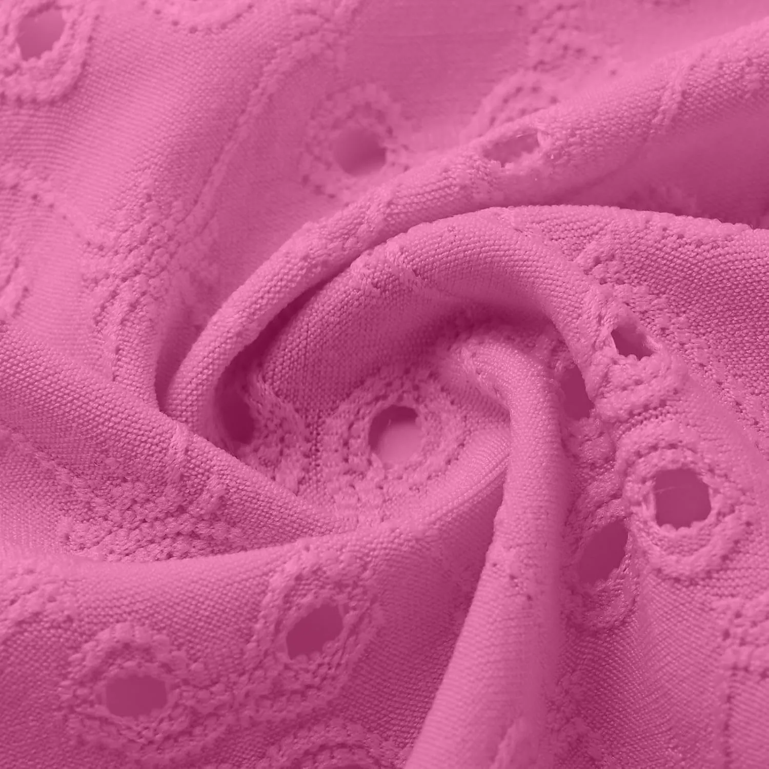 HGps8w Lightweight Summer Eyelet Cardigans for Women Open Front Hollow Ruffle Half Sleeve Kimono Cover Ups