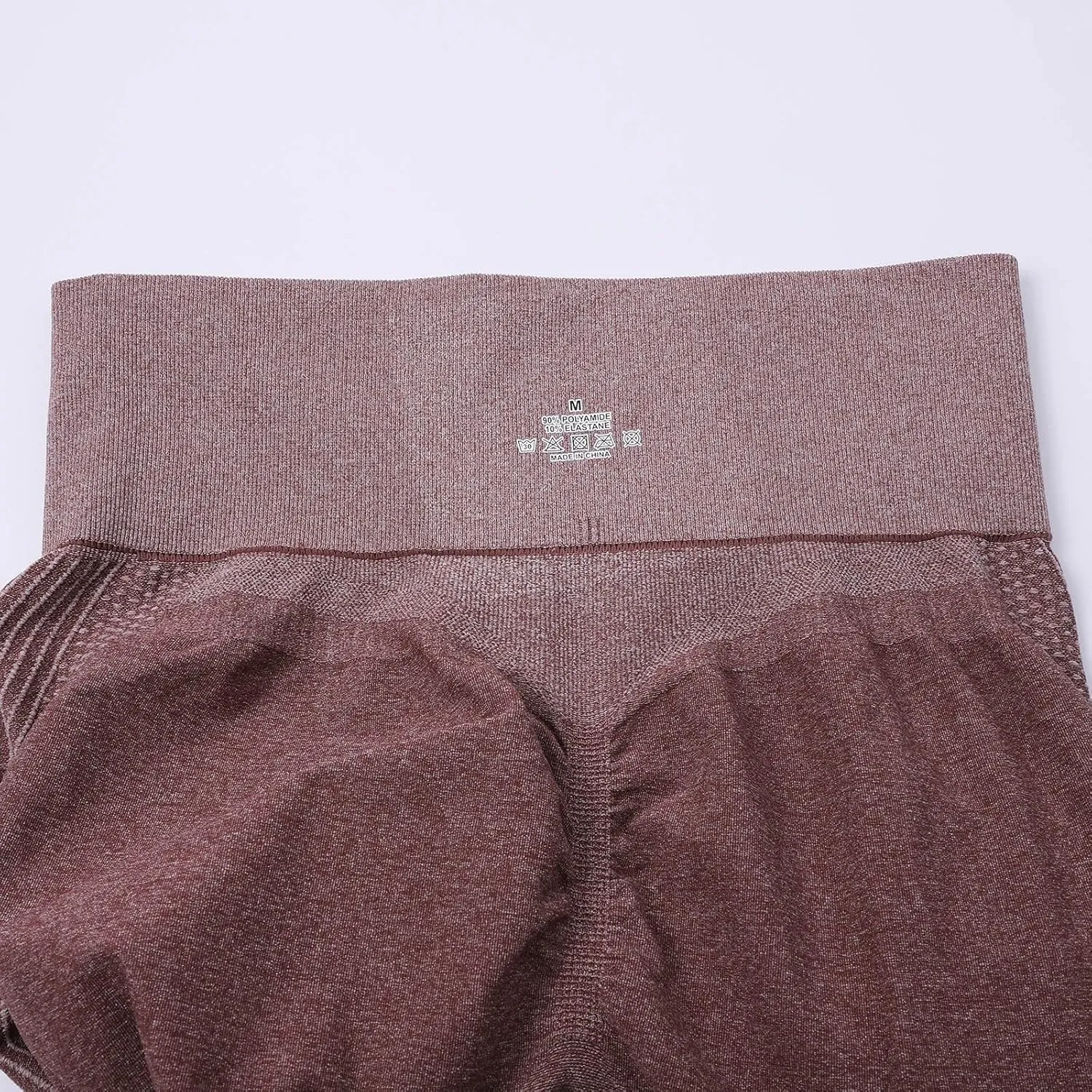 High Waist Knit Seamless Yoga Pants for Women Striped Ruched Butt Lifting Tights Breathable Outdoor Running Fitness Leggings