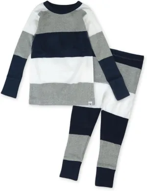 HonestBaby 2-Piece Pajamas Sleepwear PJs 100% Organic Cotton for Baby, Toddler, Kids, Boy