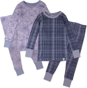 HonestBaby Baby and Toddler 4-Piece 100% Organic Cotton Pajama Sleepwear