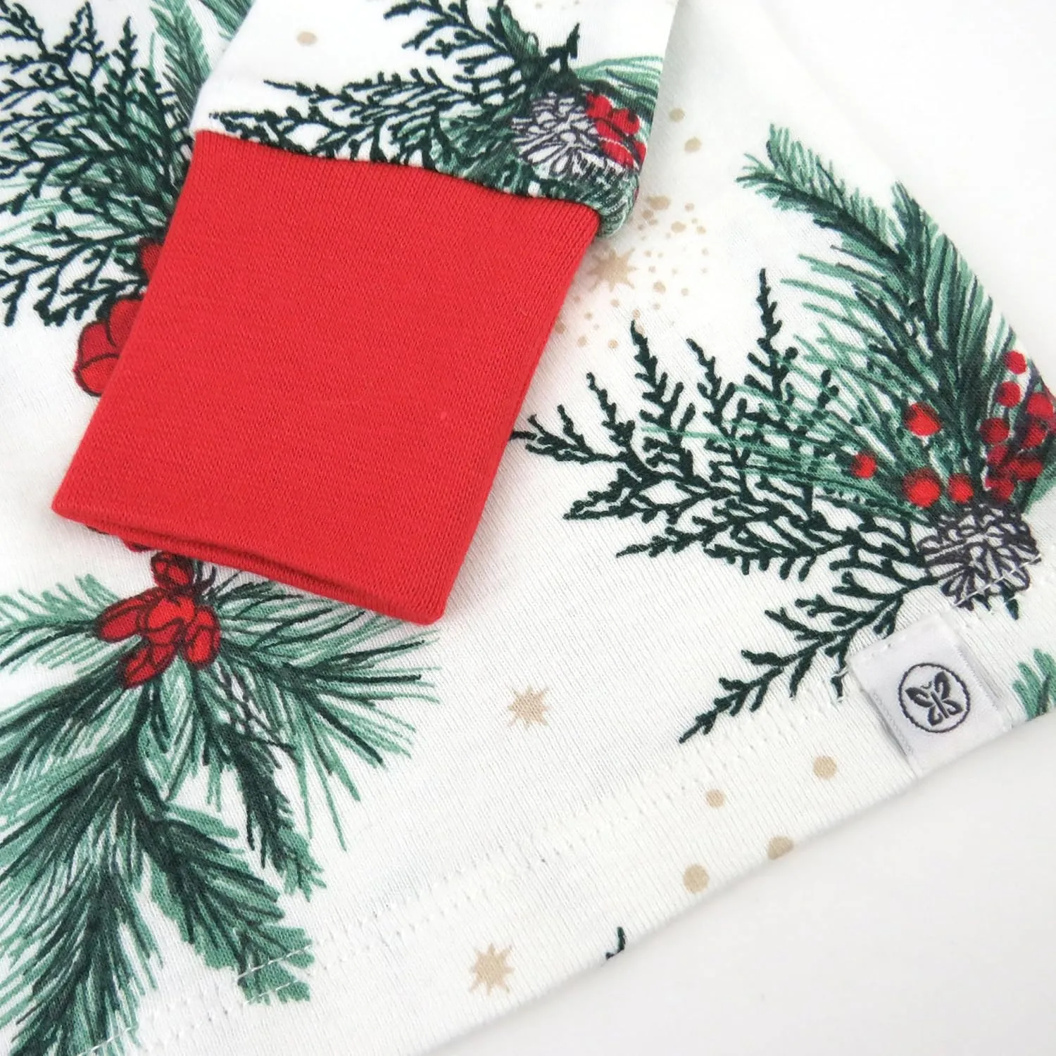 HonestBaby Holiday 2-Piece Pajamas Sleepwear Pjs 100% Organic Cotton for Baby, Toddler, Kids