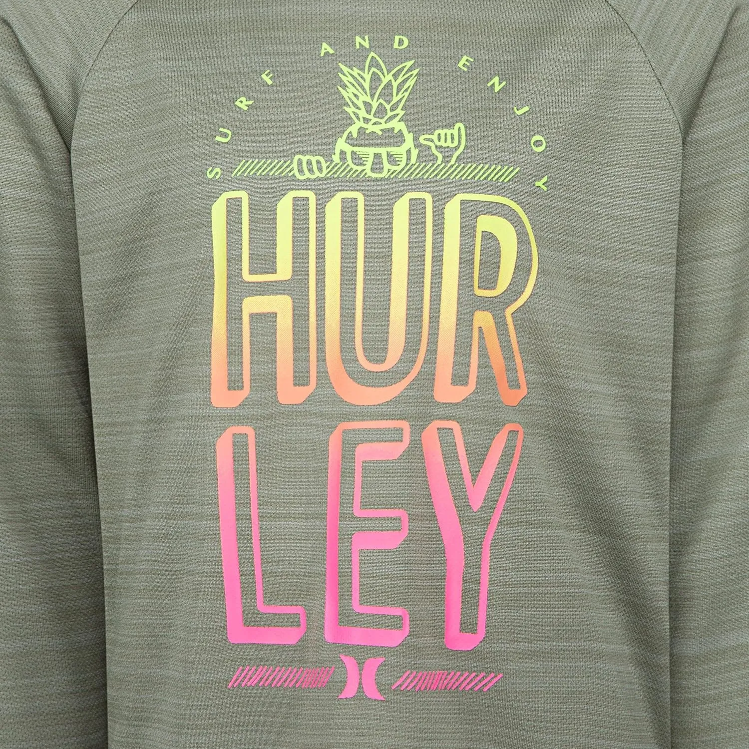 Hurley baby-boys Long Sleeve Hooded Top and Jogger Pants 2-piece Outfit Set