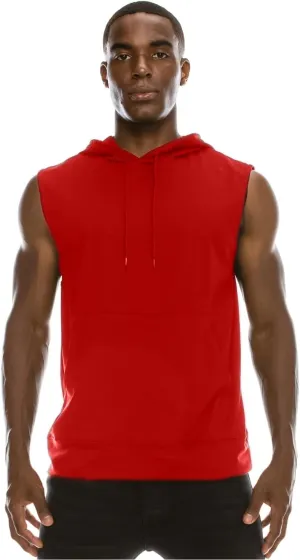 JC DISTRO USA-made Mens Active Lightweight Soft Fabric Sleeveless Hoodie (S~Big 6XL, Big