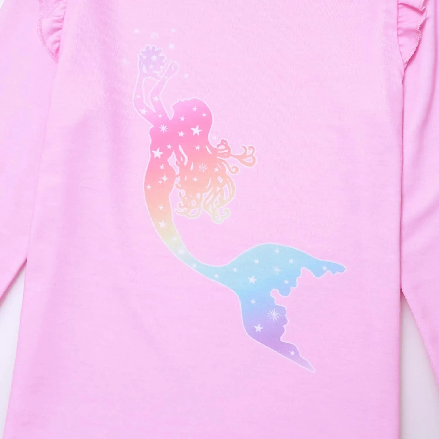 Jxstar Girls Pajamas Pjs Set Flutter Sleeve Sleepwear Kids Fall Winter Cotton Night Clothes