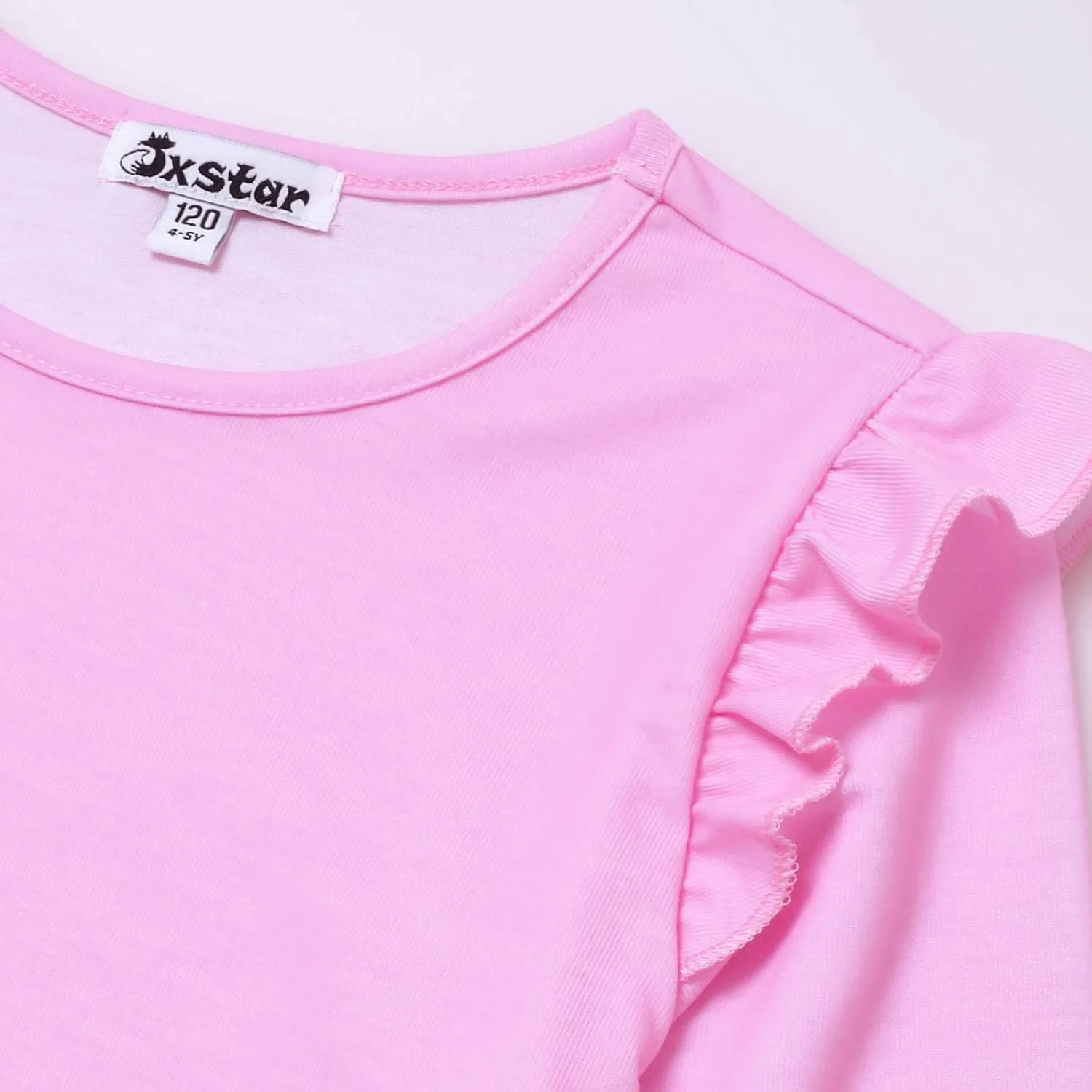 Jxstar Girls Pajamas Pjs Set Flutter Sleeve Sleepwear Kids Fall Winter Cotton Night Clothes