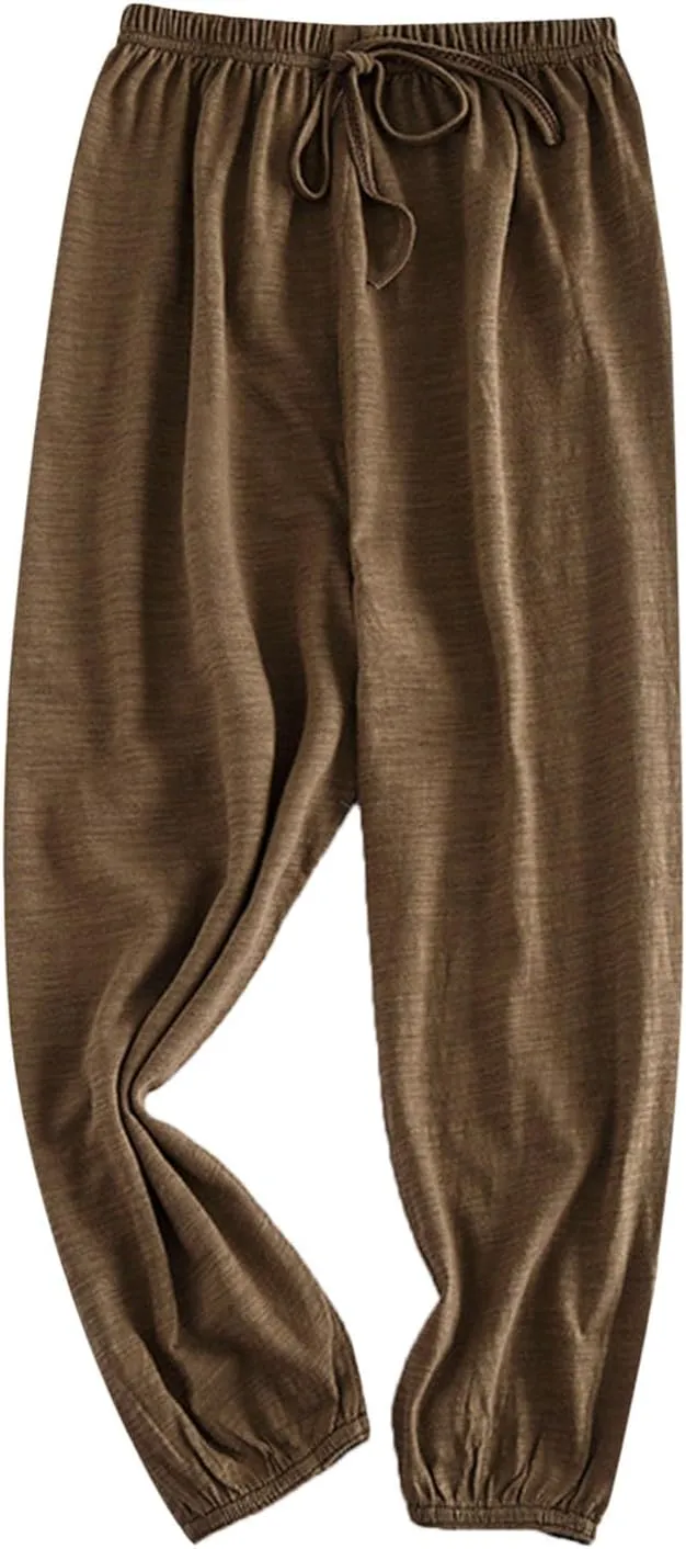 Kids Baggy Pants Toddler Straight Wide Leg Pants Loose Casual Joggers Boy Girl Cotton Solid Color Breathable Sweatpants