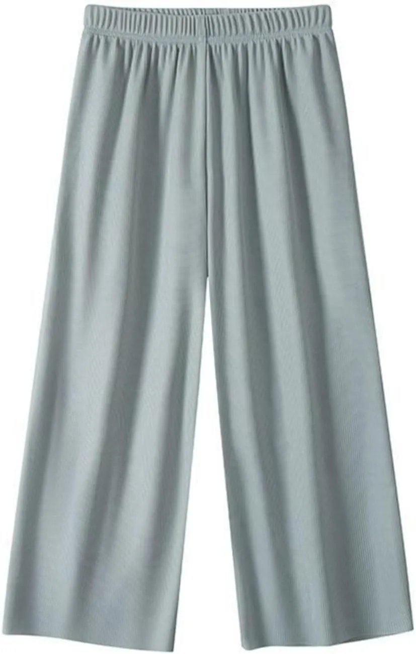 Kids Girl Trendy Wide Leg Baggy Pants Straight Leg Loose Trousers Toddler Elastic Waist Breathable Cotton Sweatpants