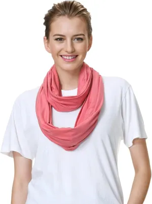 Lina & Lily Premium Modal Jersey Knit Women's Infinity Scarf Loop Lightweight