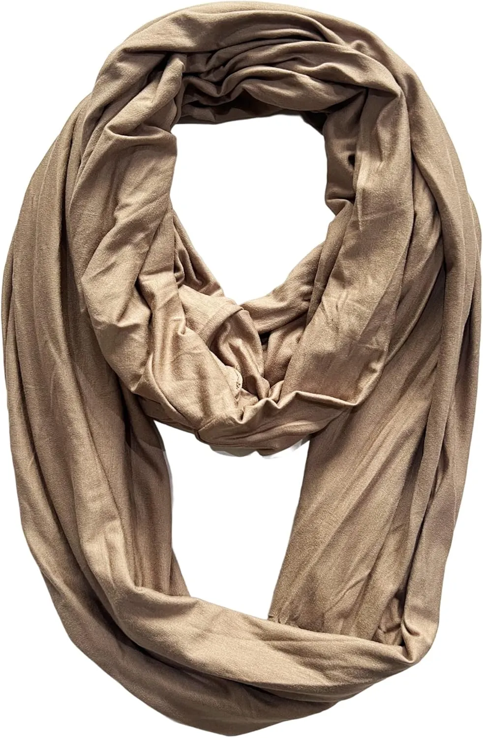 Lina & Lily Premium Modal Jersey Knit Women's Infinity Scarf Loop Lightweight