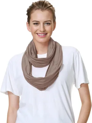 Lina & Lily Premium Modal Jersey Knit Women's Infinity Scarf Loop Lightweight