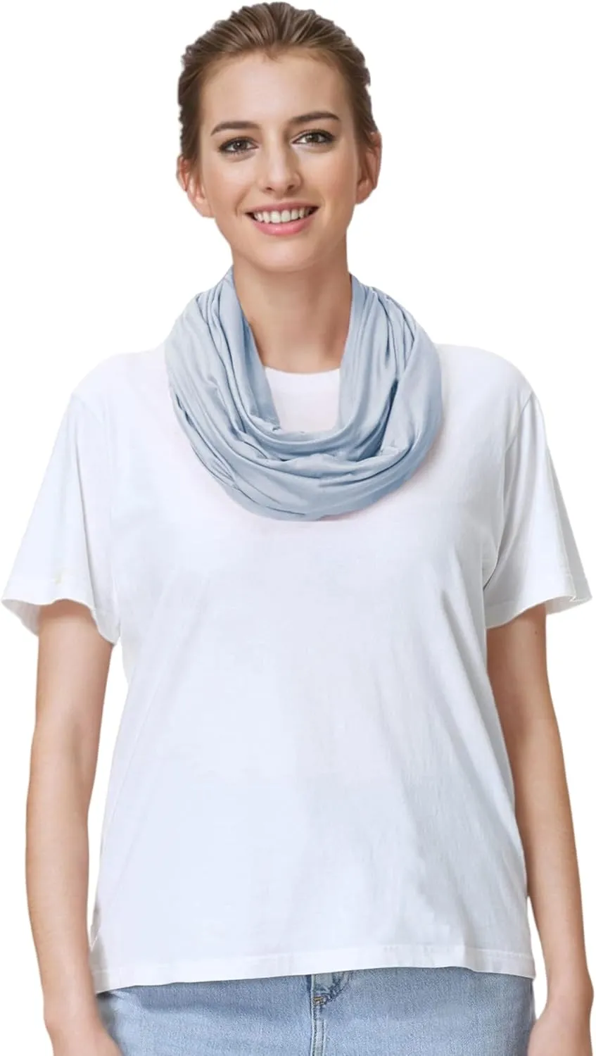 Lina & Lily Premium Modal Jersey Knit Women's Infinity Scarf Loop Lightweight
