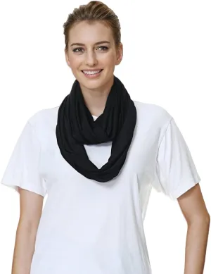 Lina & Lily Premium Modal Jersey Knit Women's Infinity Scarf Loop Lightweight