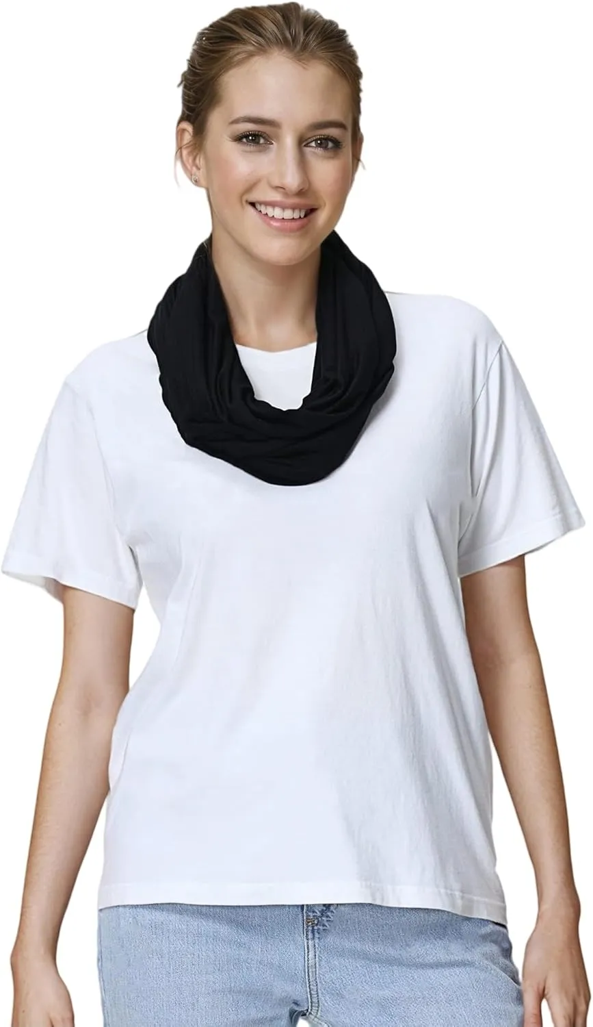 Lina & Lily Premium Modal Jersey Knit Women's Infinity Scarf Loop Lightweight