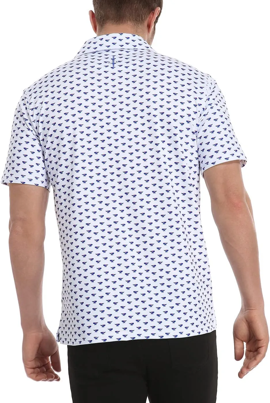 LRD Golf Shirts for Men UPF 50 Moisture Wicking Short Sleeve Polo Shirt
