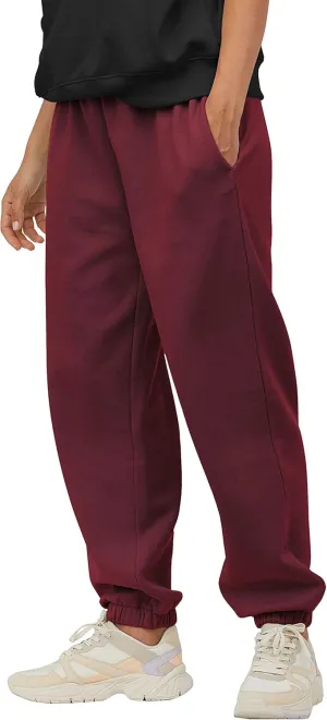 Ma Croix Mens Lightweight Sweatpants with Pockets Elastic Waist Fleece Jogger