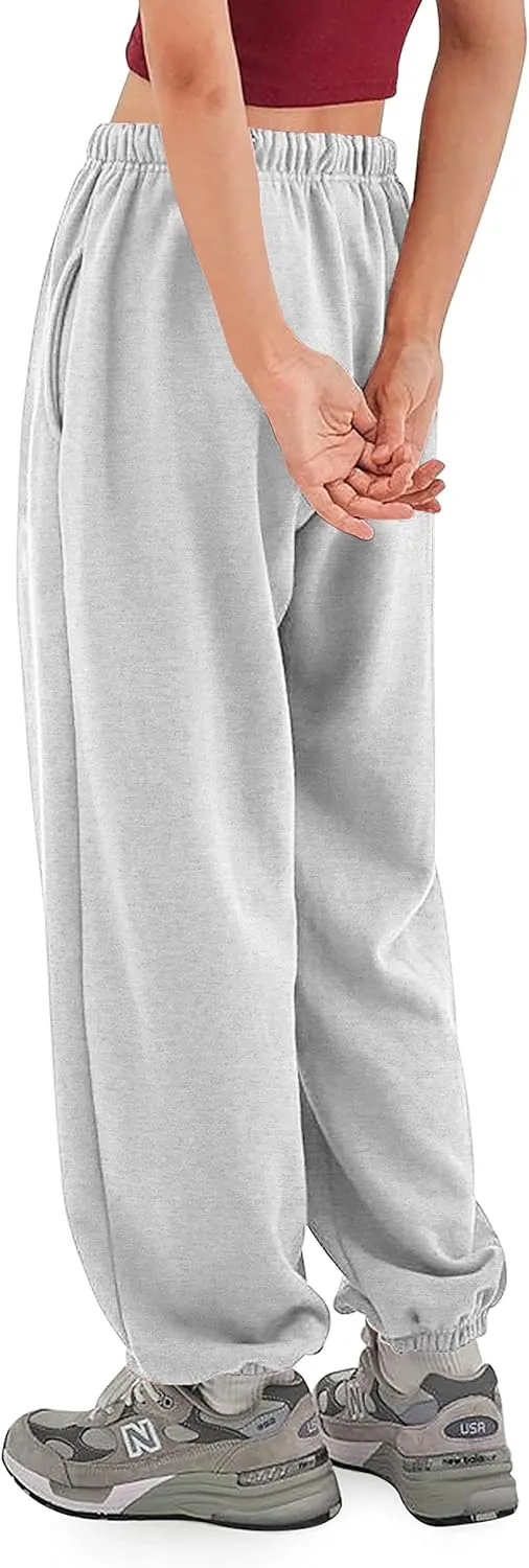 Ma Croix Mens Lightweight Sweatpants with Pockets Elastic Waist Fleece Jogger