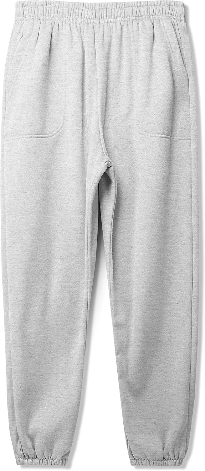 Ma Croix Mens Lightweight Sweatpants with Pockets Elastic Waist Fleece Jogger