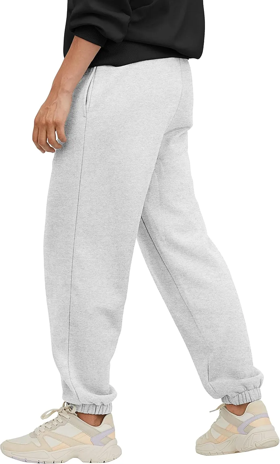 Ma Croix Mens Lightweight Sweatpants with Pockets Elastic Waist Fleece Jogger
