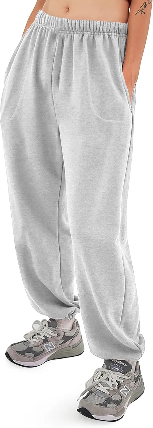 Ma Croix Mens Lightweight Sweatpants with Pockets Elastic Waist Fleece Jogger