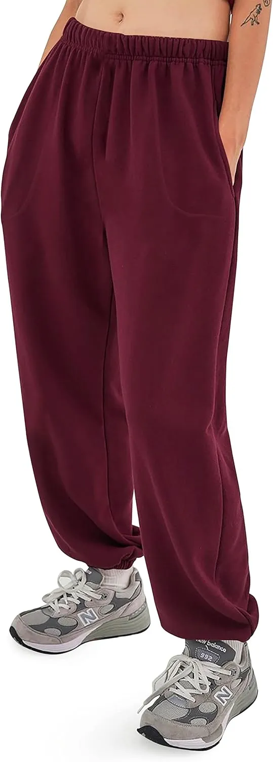 Ma Croix Mens Lightweight Sweatpants with Pockets Elastic Waist Fleece Jogger