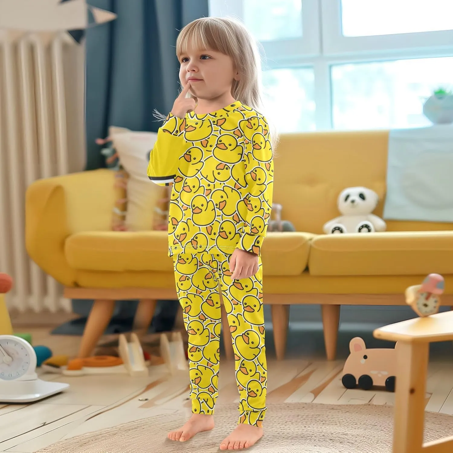 MCHIVER Cute Black Cats Pajamas Set 2 Piece Cotton Pjs Set Long Sleeve Sleepwear Size 18M-8Y
