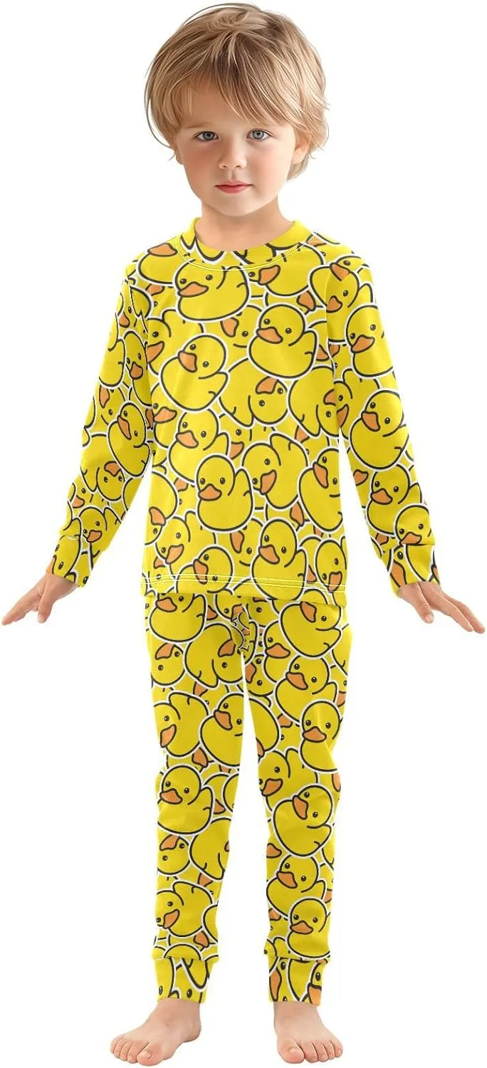 MCHIVER Cute Black Cats Pajamas Set 2 Piece Cotton Pjs Set Long Sleeve Sleepwear Size 18M-8Y
