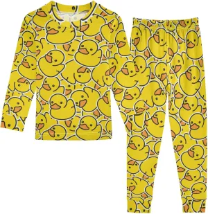 MCHIVER Cute Black Cats Pajamas Set 2 Piece Cotton Pjs Set Long Sleeve Sleepwear Size 18M-8Y