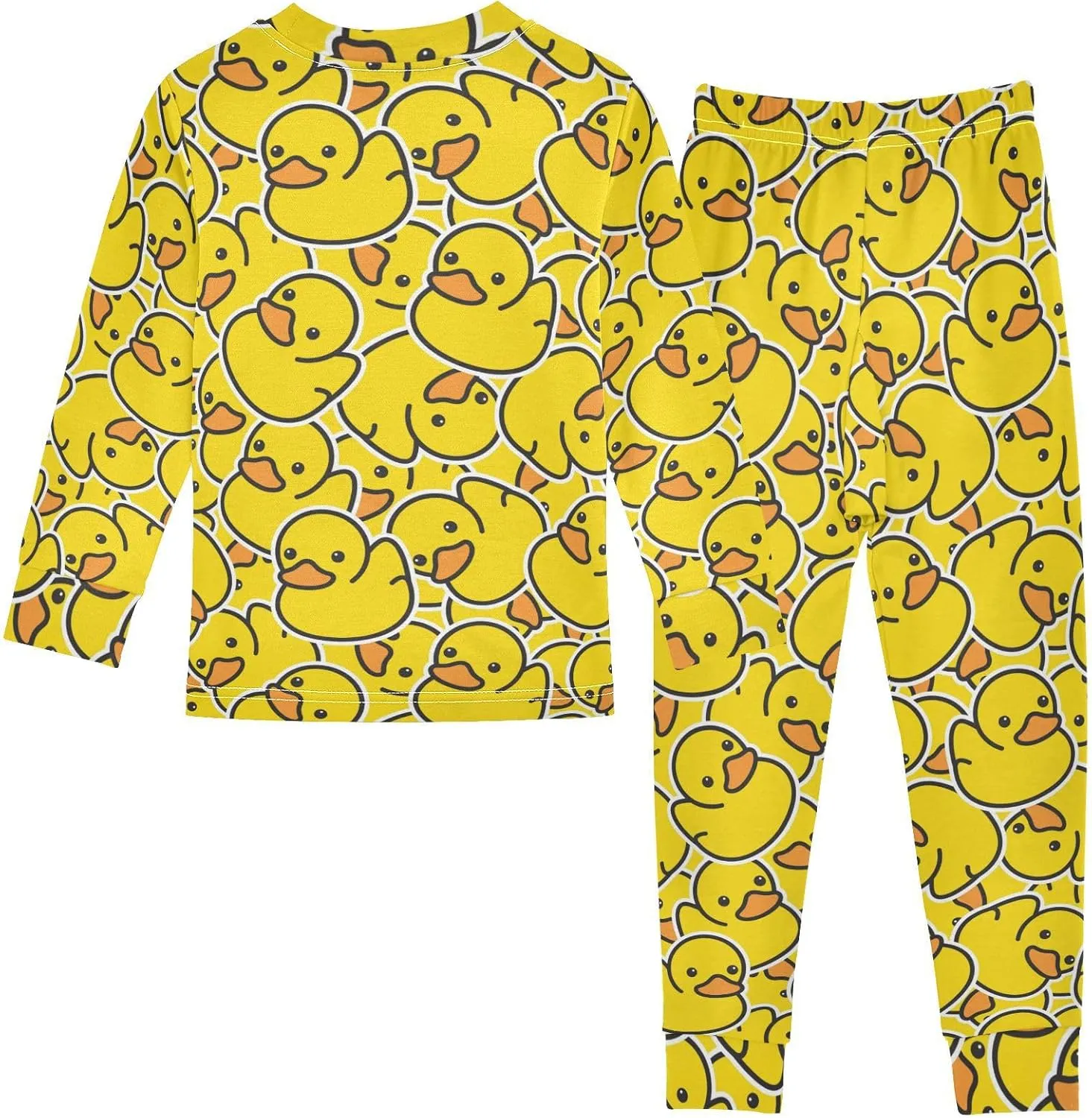 MCHIVER Cute Black Cats Pajamas Set 2 Piece Cotton Pjs Set Long Sleeve Sleepwear Size 18M-8Y