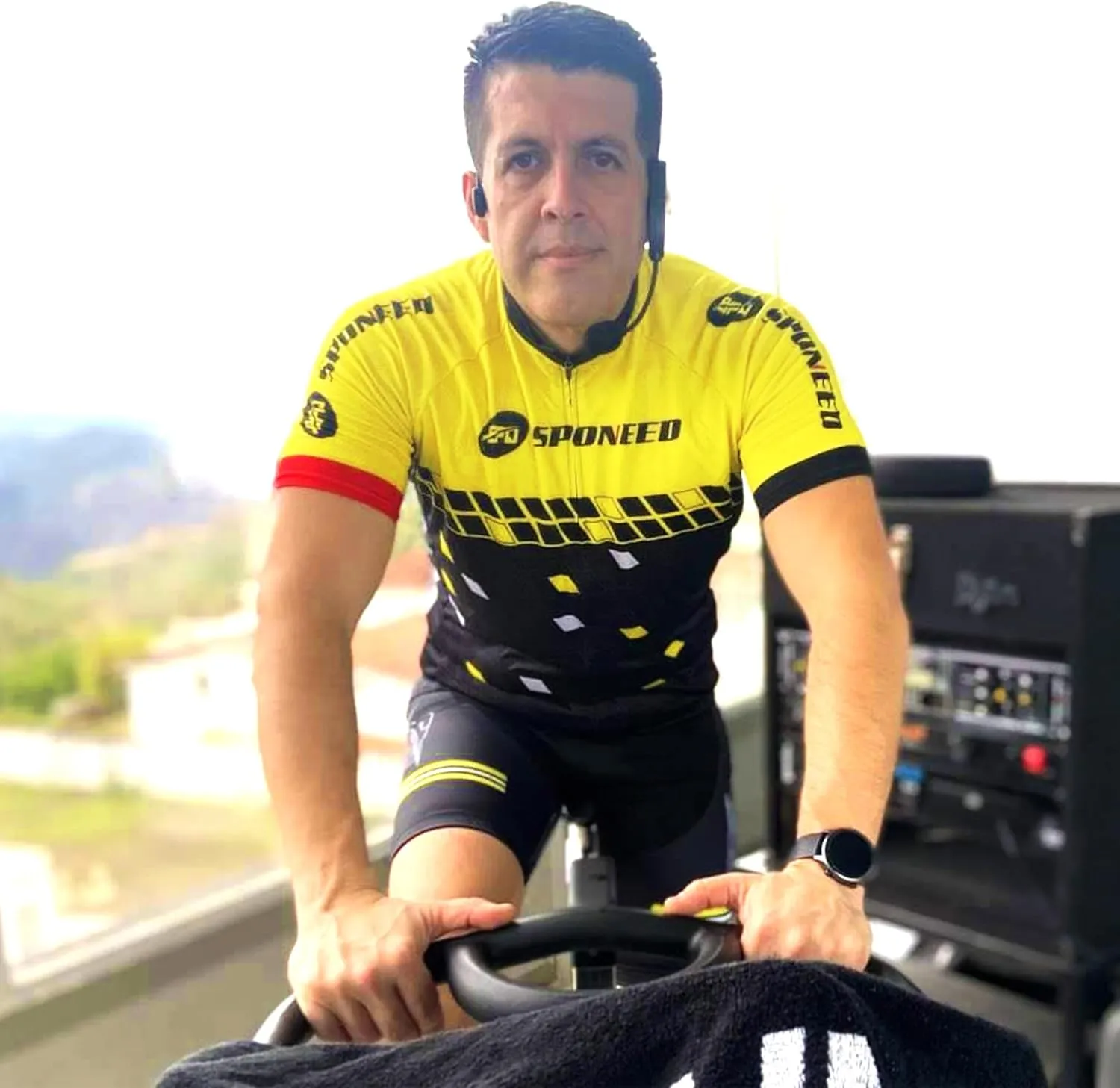Men Bike Jersey Short Sleeve Road Cycling Shirts Biking Tops Moisture Wicking
