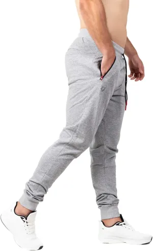 Men's Active Premium Quality Workout Joggers, Sweatpants with Zipper Pocket, Adjustable Drawstring, S-XXL