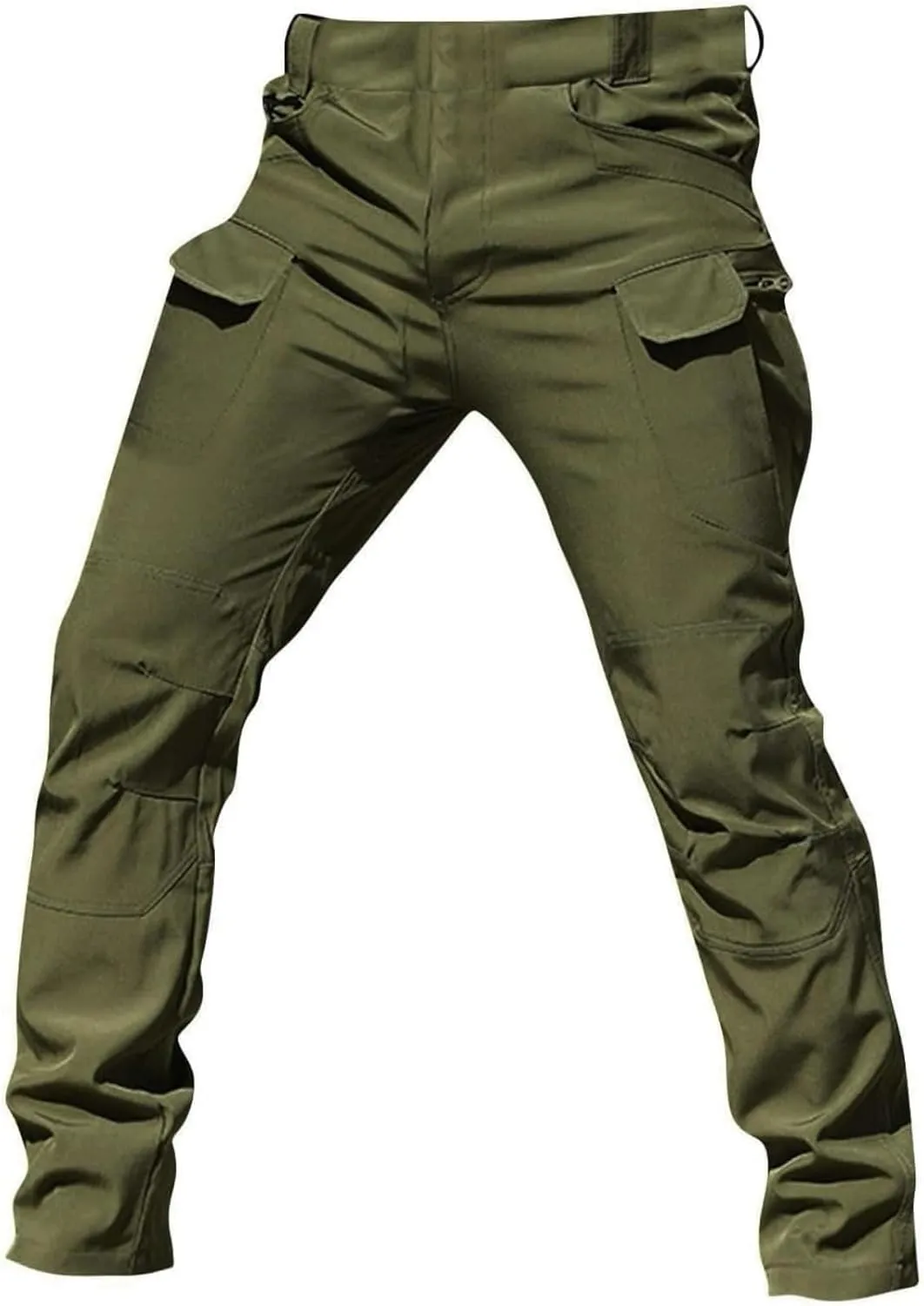 Men's Cargo Pants Stretch Tactical Pants Multi Pockets Hiking Ripstop Stretch Stylish Slim Fit Trousers 2025