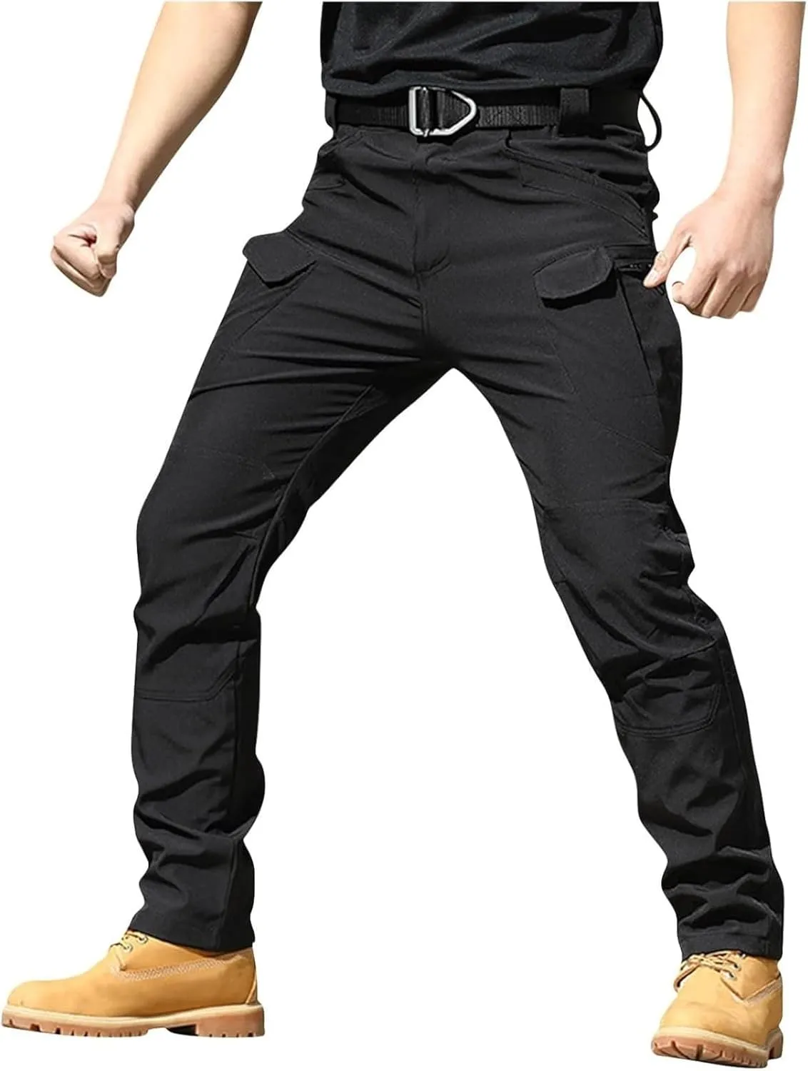 Men's Cargo Pants Stretch Tactical Pants Multi Pockets Hiking Ripstop Stretch Stylish Slim Fit Trousers 2025