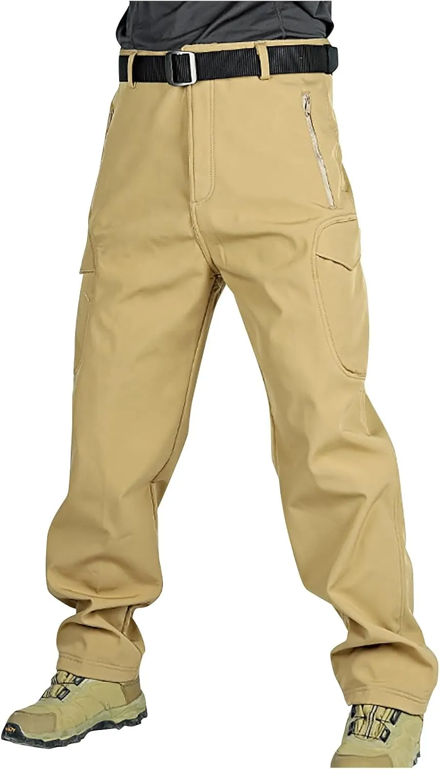 Mens Cargo Pants Stretch Work Tactical Pants Multi Pockets Ripstop Flex Baggy Hiking Pants Outdoor Stretch Long Pants