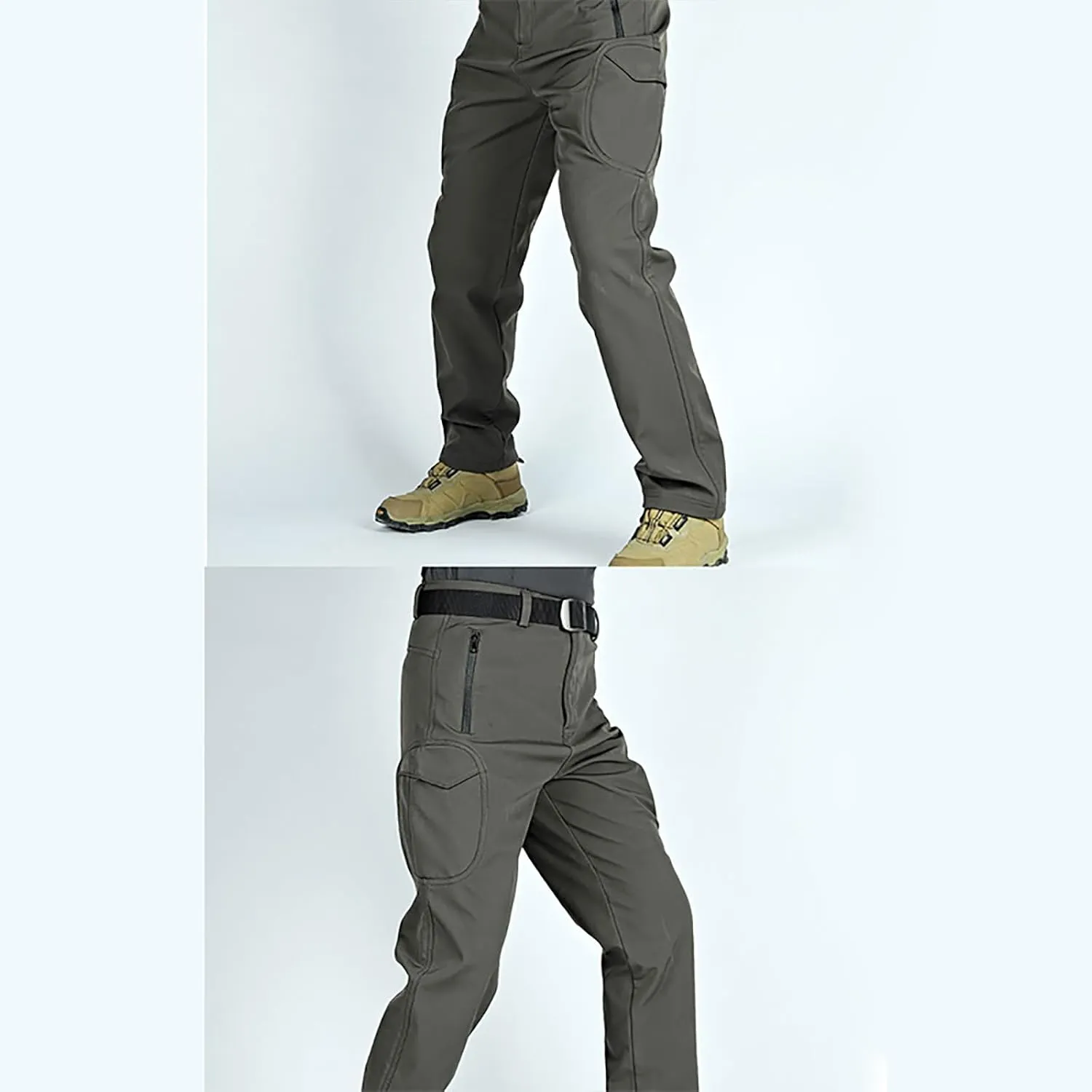 Mens Cargo Pants Stretch Work Tactical Pants Multi Pockets Ripstop Flex Baggy Hiking Pants Outdoor Stretch Long Pants