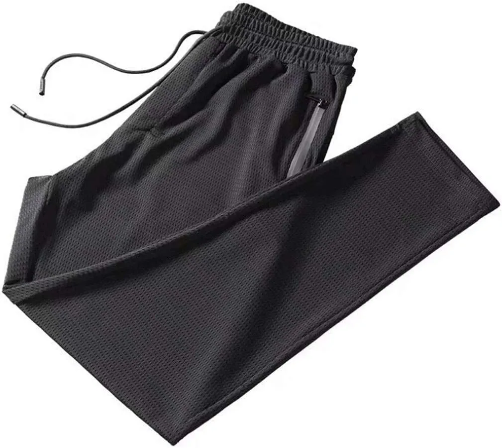 Men's Lightweight Hiking Pants Cotton Breathable Quick Dry Workout Pants for Men Fishing Running Active Jogger Pants