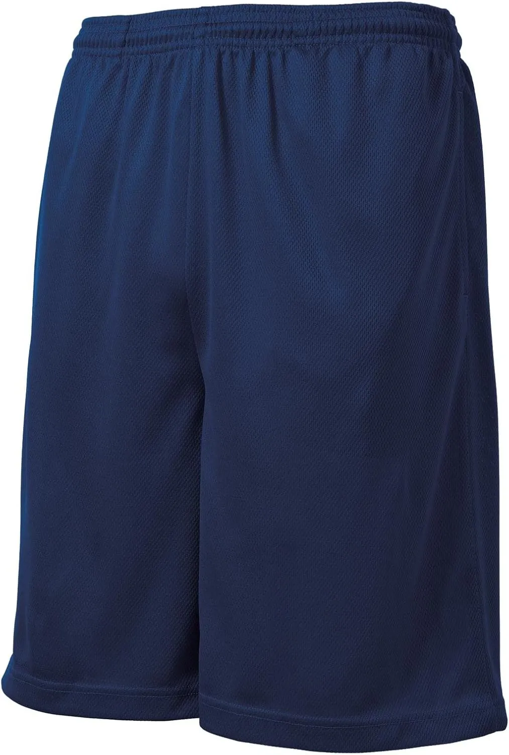 Men's Moisture-Wicking Long Mesh Shorts with Pockets in Sizes XS-4XL