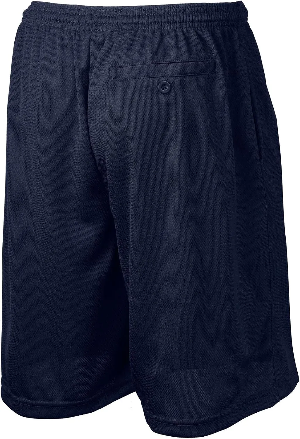 Men's Moisture-Wicking Long Mesh Shorts with Pockets in Sizes XS-4XL