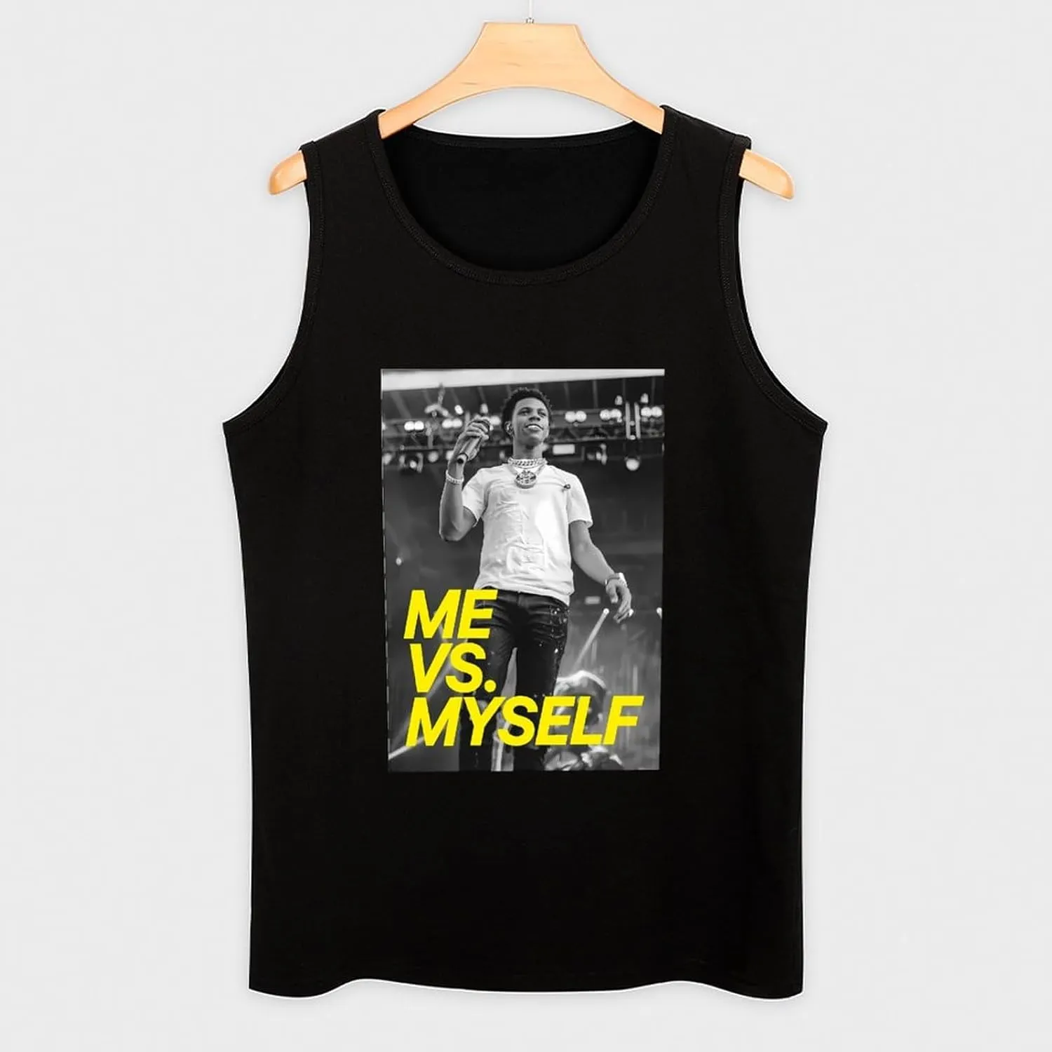 Men's Moisture-Wicking Sleeveless Shirt Durable Athletic Tank Trendy Basic Tank Top