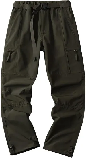 Mens Pants Cargo Joggers Casual Joggers Pants Stretch Drawstring Elastic Waist Tapered Leg Sweatpants with Pockets