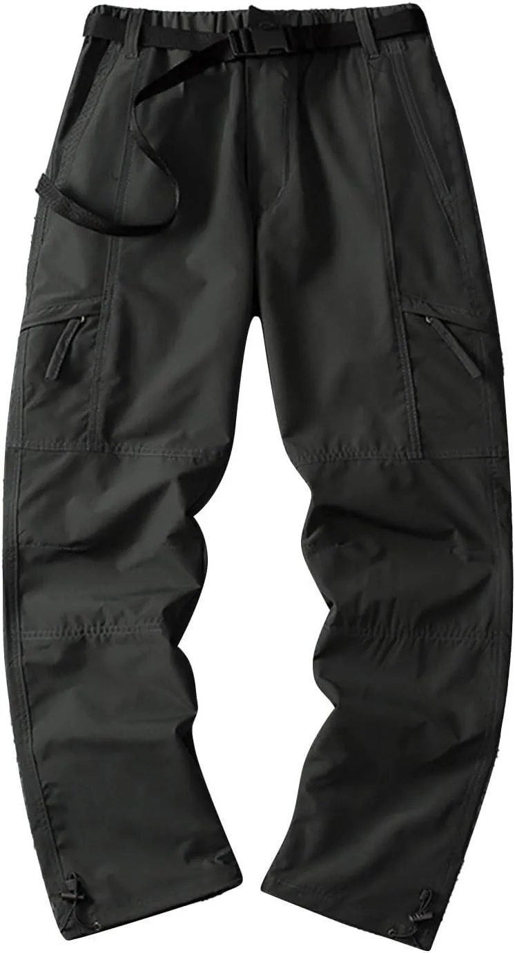 Mens Pants Cargo Joggers Casual Joggers Pants Stretch Drawstring Elastic Waist Tapered Leg Sweatpants with Pockets
