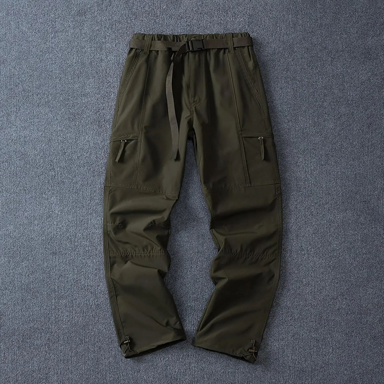 Mens Pants Cargo Joggers Casual Joggers Pants Stretch Drawstring Elastic Waist Tapered Leg Sweatpants with Pockets