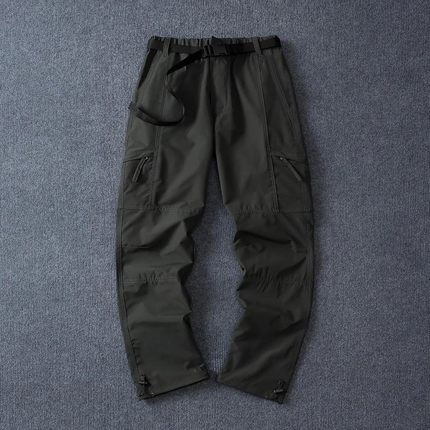 Mens Pants Cargo Joggers Casual Joggers Pants Stretch Drawstring Elastic Waist Tapered Leg Sweatpants with Pockets