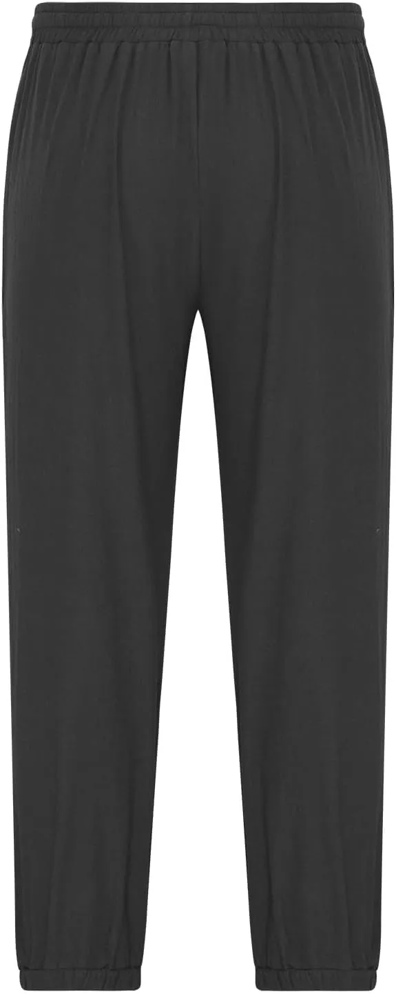 Mens Pants Casual Cinch Bottom Harem Pants Elastic Waist Drawstring Tapered Pant Baggy Breathable Jogger with Pockets